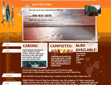 Tablet Screenshot of greenlakelodge.ca